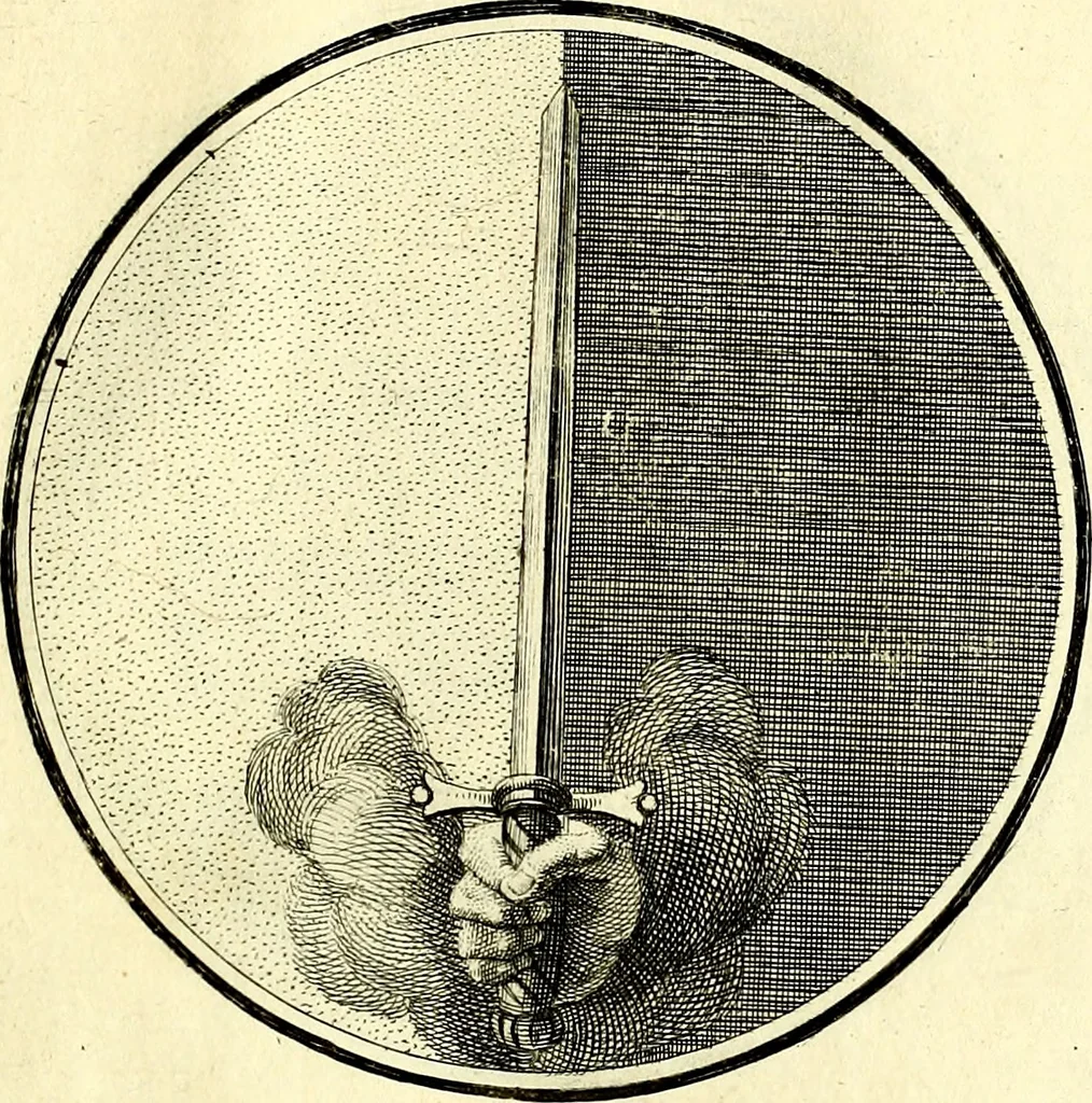 An illustration from Regvla emblematica sancti Benedicti, 1780, leaf 390