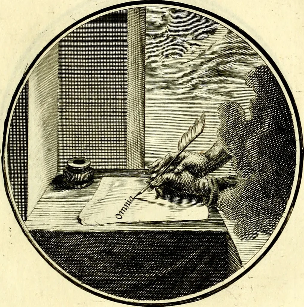 An illustration from Regvla emblematica sancti Benedicti, 1780, leaf 42