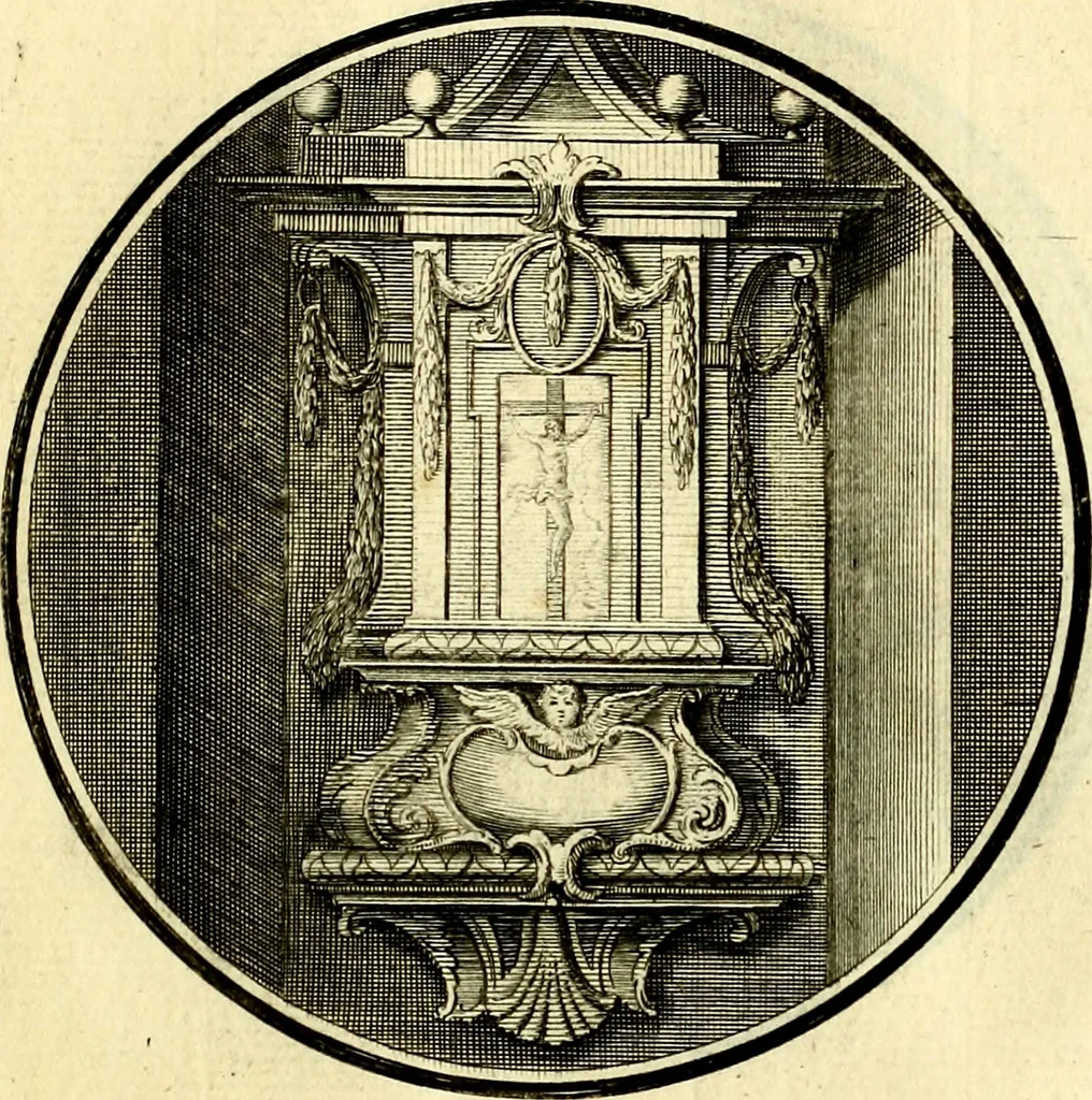 An illustration from Regvla emblematica sancti Benedicti, 1780, leaf 56