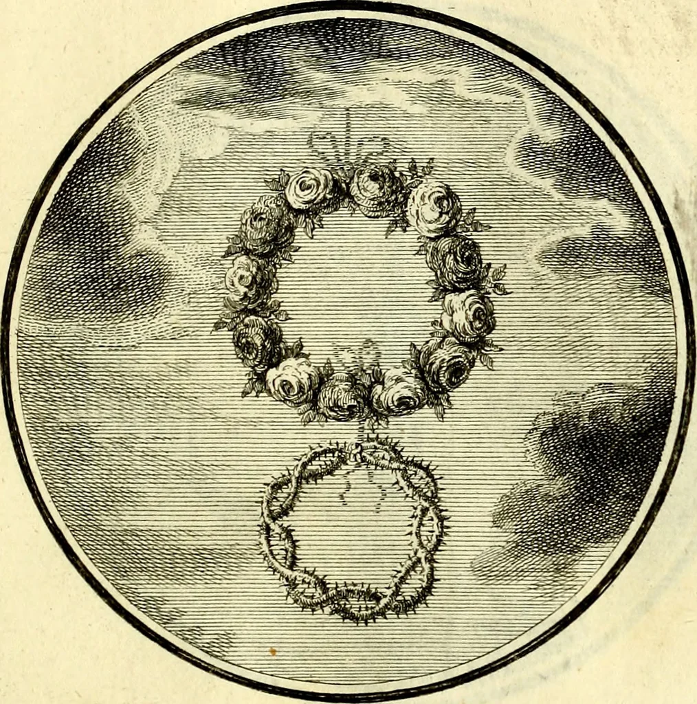 An illustration from Regvla emblematica sancti Benedicti, 1780, leaf 62