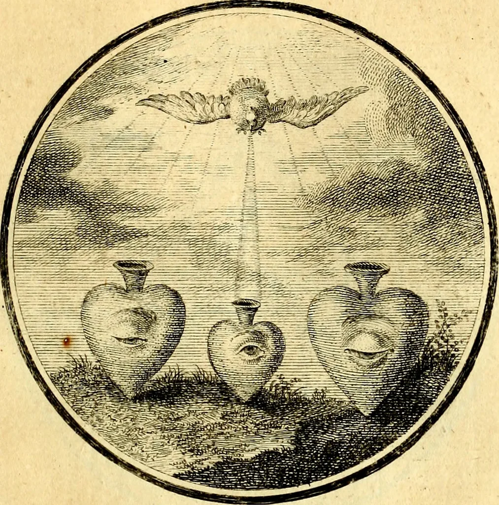 An illustration from Regvla emblematica sancti Benedicti, 1780, leaf 72