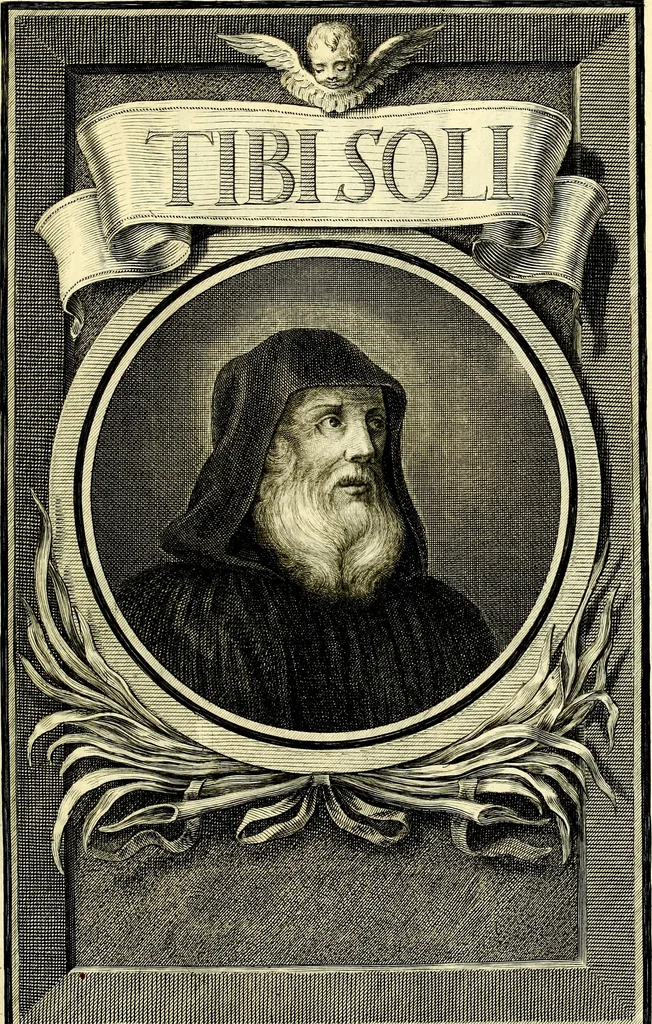 An illustration from Regvla emblematica sancti Benedicti, 1780, leaf 8