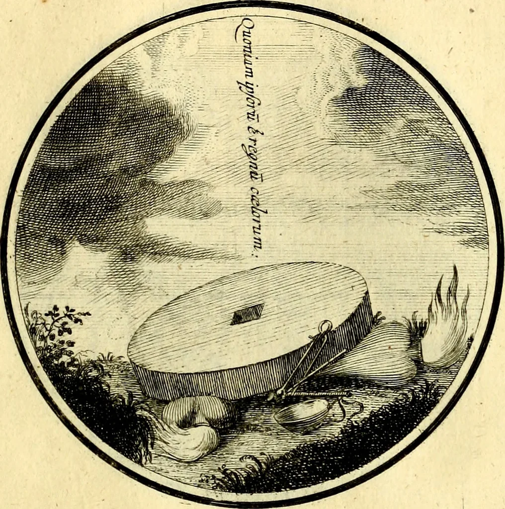An illustration from Regvla emblematica sancti Benedicti, 1780, leaf 80