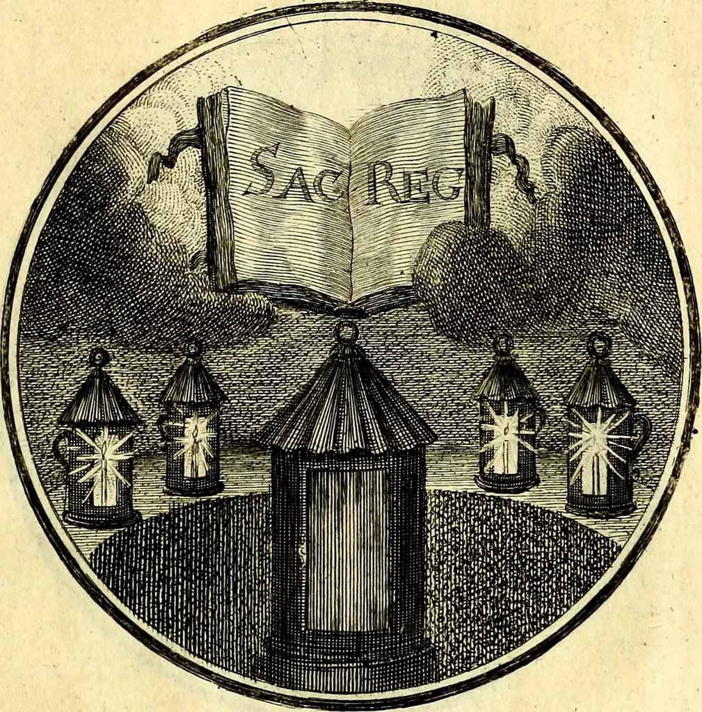 An illustration from Regvla emblematica sancti Benedicti, 1780, leaf 82