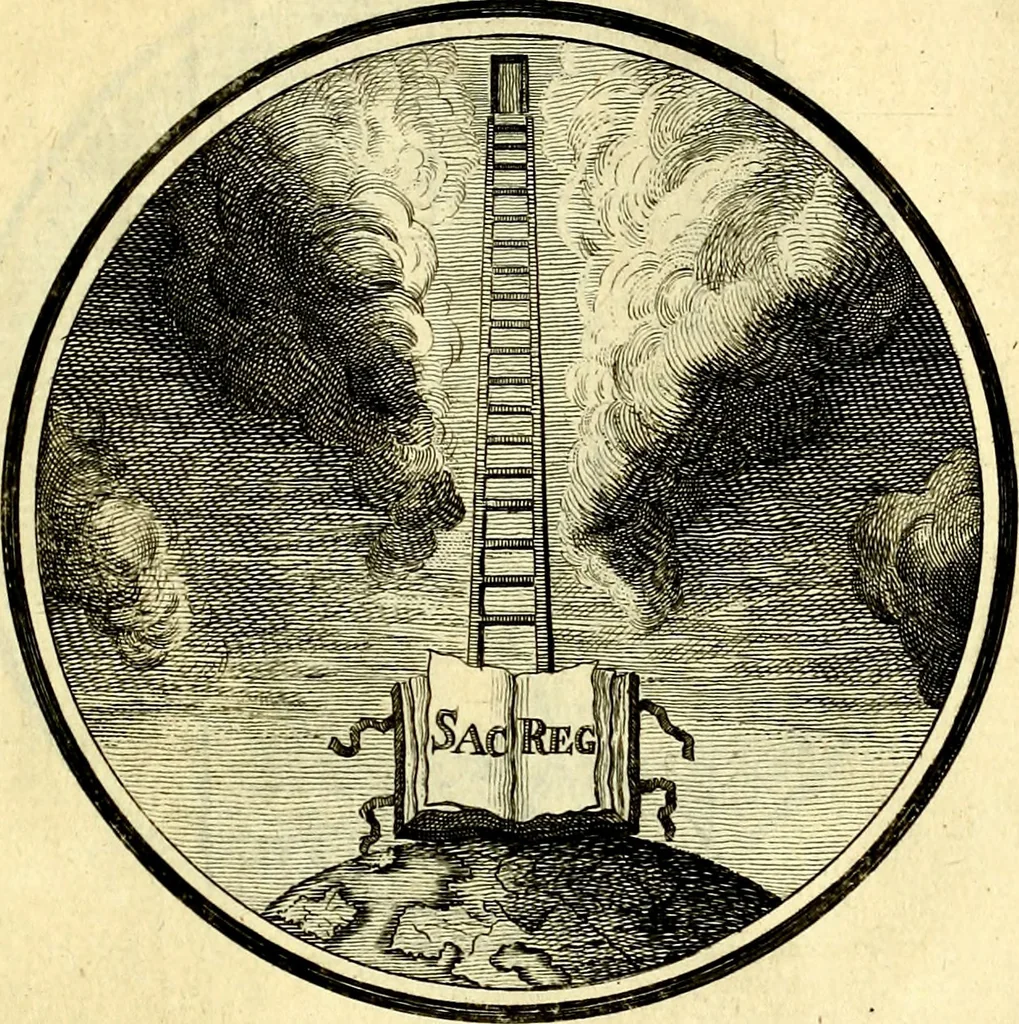 An illustration from Regvla emblematica sancti Benedicti, 1780, leaf 92