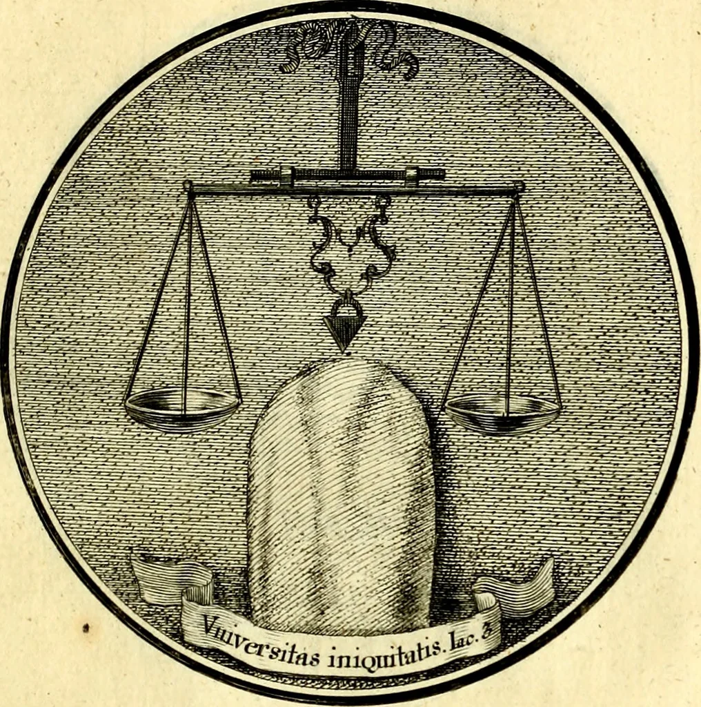 An illustration from Regvla emblematica sancti Benedicti, 1780, leaf 96