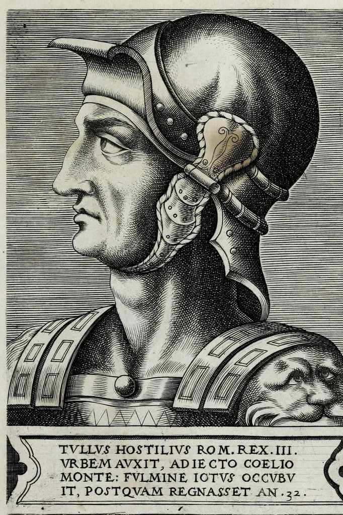 An illustration from Regvm romanorvm vna cvm qvorvndam eorvm vxorū qvantvm ex antiqvis numismatis marmoribusque colligere licuit exactissima effigierum delineatio, 1550, leaf 11