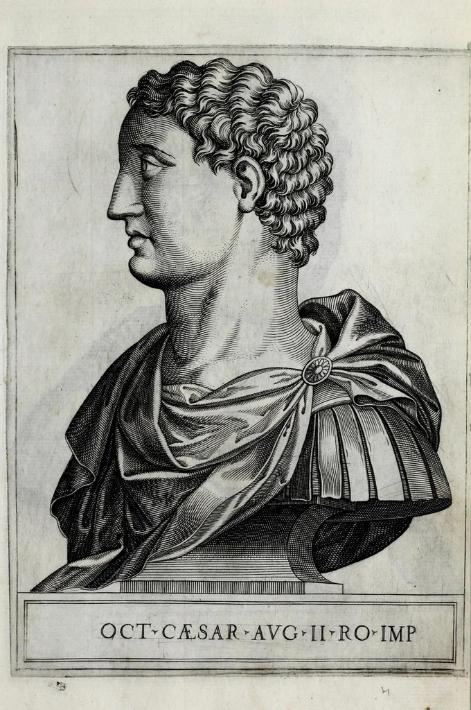 An illustration from Regvm romanorvm vna cvm qvorvndam eorvm vxorū qvantvm ex antiqvis numismatis marmoribusque colligere licuit exactissima effigierum delineatio, 1550, leaf 67