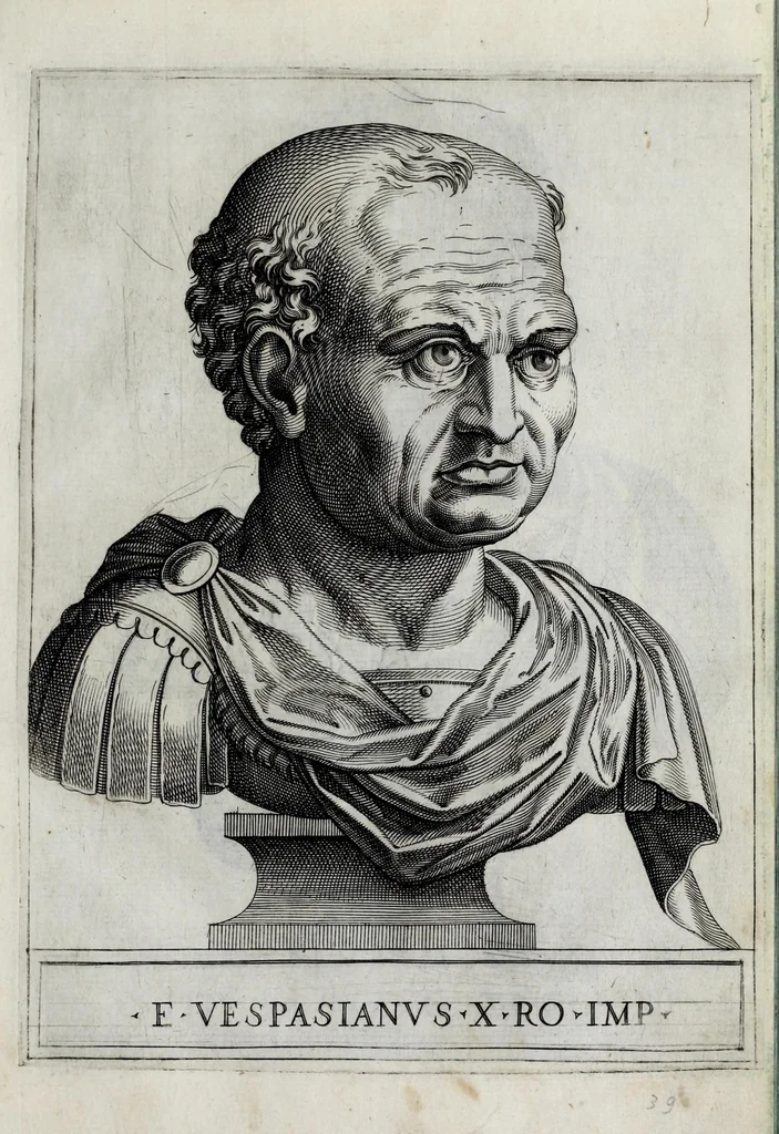 An illustration from Regvm romanorvm vna cvm qvorvndam eorvm vxorū qvantvm ex antiqvis numismatis marmoribusque colligere licuit exactissima effigierum delineatio, 1550, leaf 83