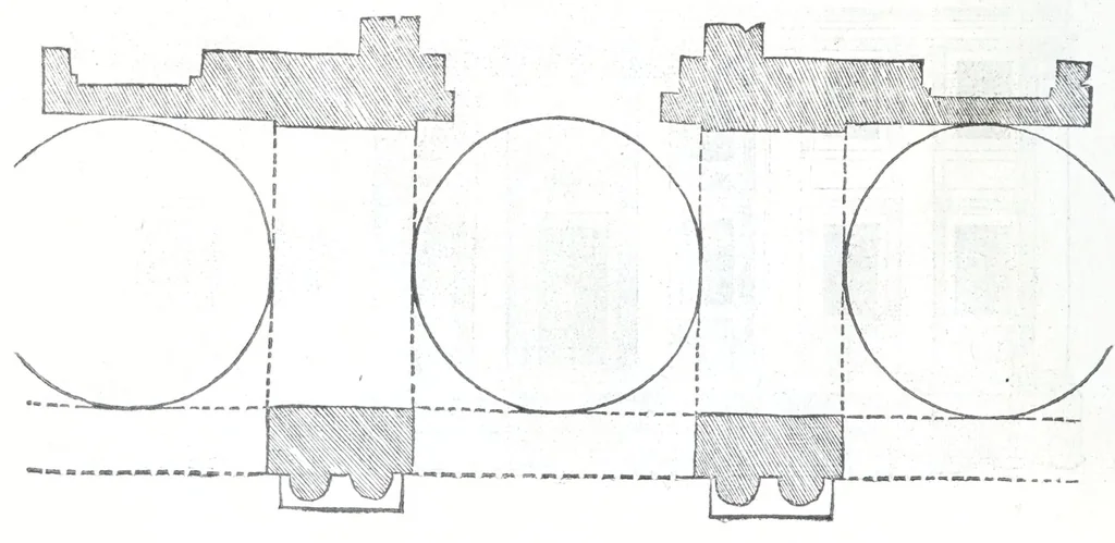 An illustration from Reigles generales de l'architecture, sur les cincq manieres d'edifices : ascauoir, thuscane, doricq̄, ioniq̄, corinthe, & cōposite, auec les exemples danticquitez, selon la doctrine de Vitruue, 1545, leaf 108