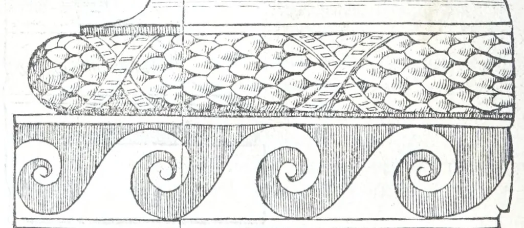 An illustration from Reigles generales de l'architecture, sur les cincq manieres d'edifices : ascauoir, thuscane, doricq̄, ioniq̄, corinthe, & cōposite, auec les exemples danticquitez, selon la doctrine de Vitruue, 1545, leaf 120