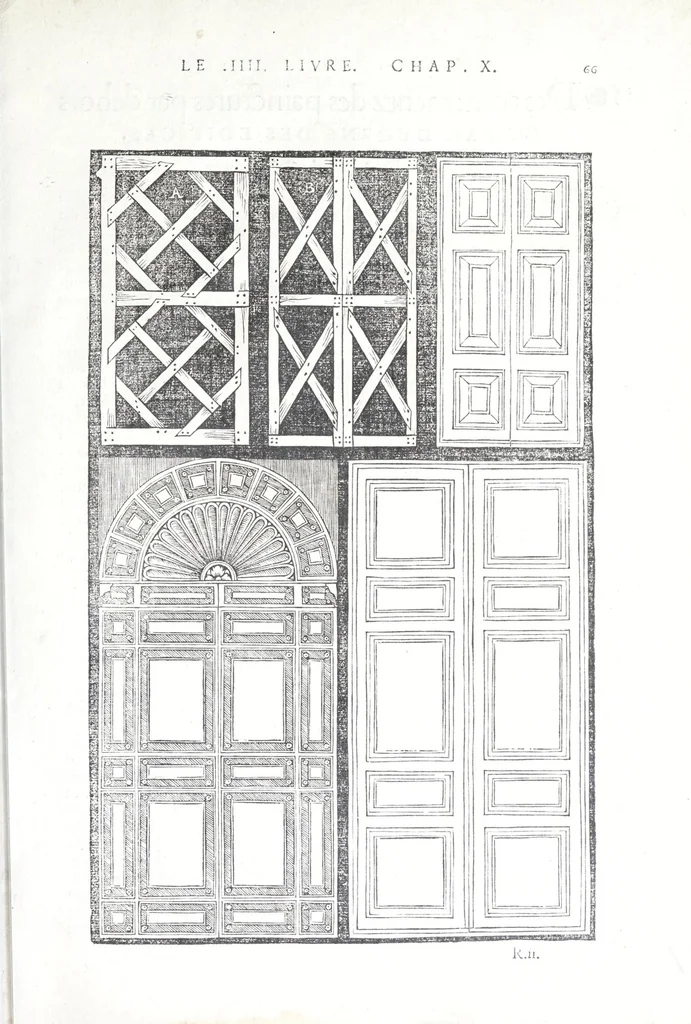 An illustration from Reigles generales de l'architecture, sur les cincq manieres d'edifices : ascauoir, thuscane, doricq̄, ioniq̄, corinthe, & cōposite, auec les exemples danticquitez, selon la doctrine de Vitruue, 1545, leaf 133