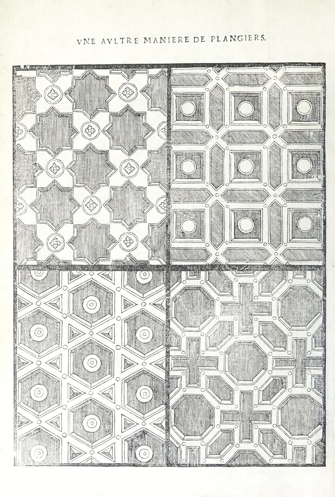 An illustration from Reigles generales de l'architecture, sur les cincq manieres d'edifices : ascauoir, thuscane, doricq̄, ioniq̄, corinthe, & cōposite, auec les exemples danticquitez, selon la doctrine de Vitruue, 1545, leaf 138