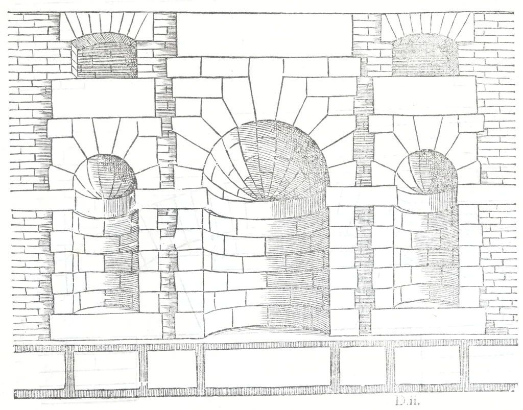 An illustration from Reigles generales de l'architecture, sur les cincq manieres d'edifices : ascauoir, thuscane, doricq̄, ioniq̄, corinthe, & cōposite, auec les exemples danticquitez, selon la doctrine de Vitruue, 1545, leaf 29