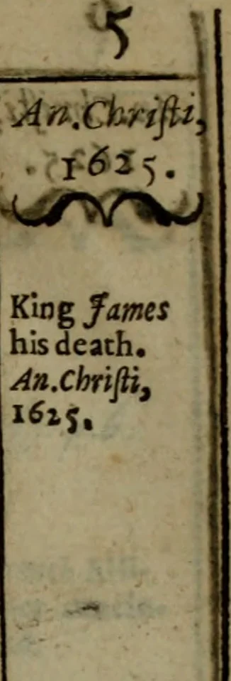 An illustration from The reign of King Charles : an history disposed into annalls, 1656, leaf 20