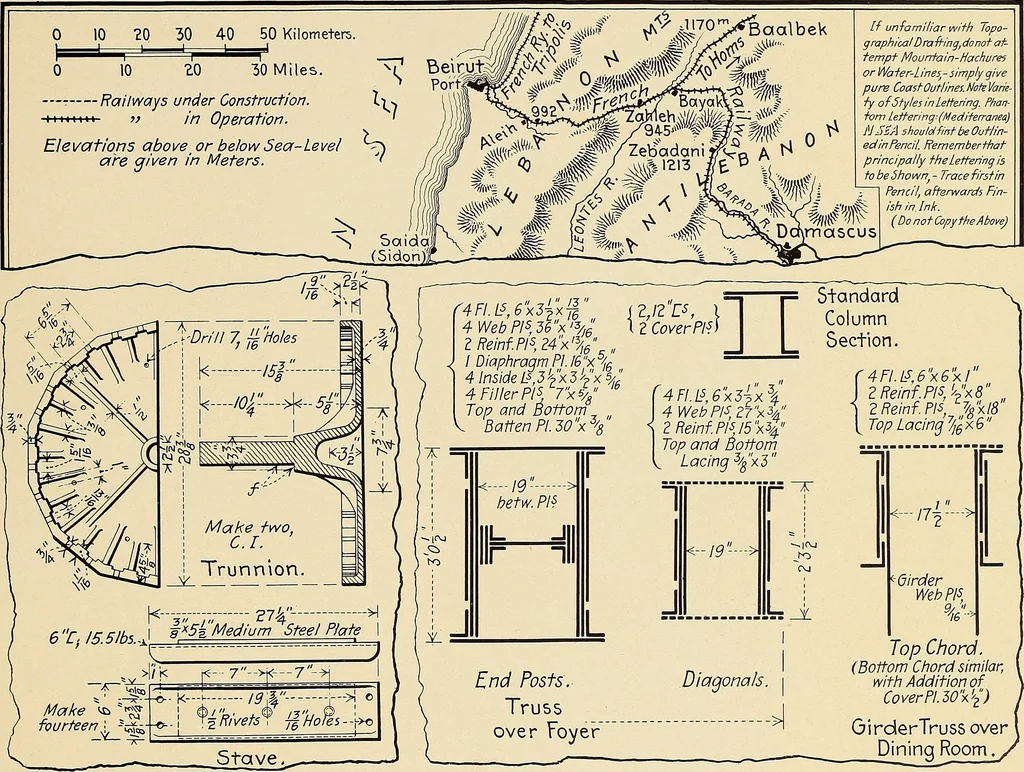 An illustration from Reinhardt's correspondence course; lettering for draftsmen, engineers and students, 1916, leaf 58