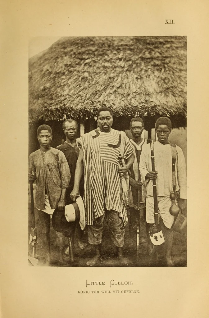 An illustration from Reisebilder aus Liberia : Resultate geographischer, naturwissenschaftlicher und ethnographischer untersuchungen während der jahre 1879-1882 und 1886-1887, 1890, leaf 467