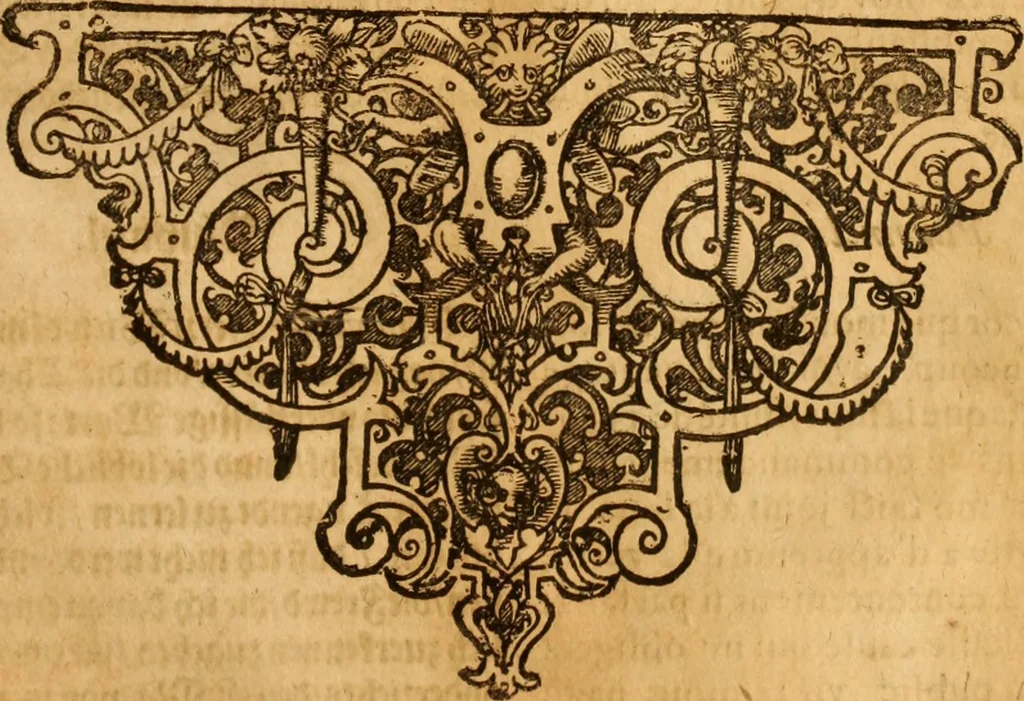 An illustration from Reitkunst Herrn Antonij de Pluvinel, darinnen er die jetzo regirende Kön. Mayst. in Frankreich/Ludouicum XIII. vnderwiesen : lehrend / Wie ein Reutersmann sich zu allen ritterlichen Vbungen bequemen vnd instellen / wie ein Pferd zum Gehorsam zubringen vnd in allerley schönen Schulen / Stücken vnd Maneigen leichtlich vnd volkommenlich abgerichtet werden soll : In Frantzösischer vnd Teutscher Sprach an den Tag gegeben / vnnd mit sechzig schönen Kupfferstücken gezieret, 1628, leaf 210