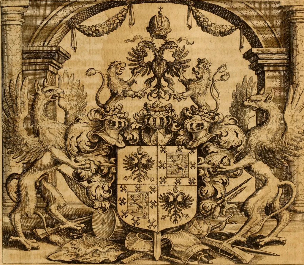 An illustration from Reitkunst Herrn Antonij de Pluvinel, darinnen er die jetzo regirende Kön. Mayst. in Frankreich/Ludouicum XIII. vnderwiesen : lehrend / Wie ein Reutersmann sich zu allen ritterlichen Vbungen bequemen vnd instellen / wie ein Pferd zum Gehorsam zubringen vnd in allerley schönen Schulen / Stücken vnd Maneigen leichtlich vnd volkommenlich abgerichtet werden soll : In Frantzösischer vnd Teutscher Sprach an den Tag gegeben / vnnd mit sechzig schönen Kupfferstücken gezieret, 1628, leaf 6