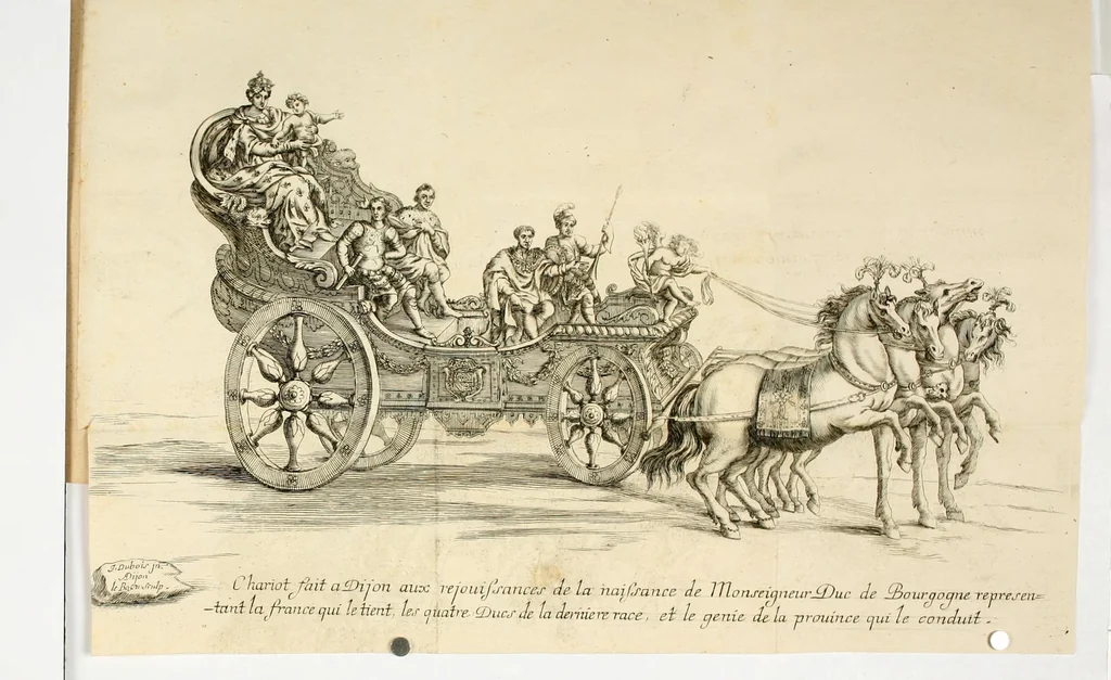 An illustration from Rejouissances faites dans la ville de Dijon, av sviet de la naissance de Monseignevr duc de Bourgogne, 1682, leaf 36