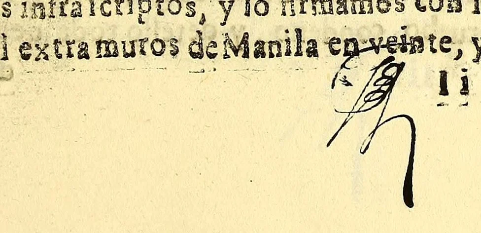 An illustration from Relacion con insercion de autos sobre todo lo que a passado para restituir a su silla al illustrissimo señor maestro D. Fr. Phelippe Pardo arzobispo metropolitano de Manila del consejo de su Magestad. &c. : Y de las demas consequencias, segun consta en este iuzgado ecclesiastico: mandad referir por dicho illustrissimo señor a fin de poderse imprimir, y remitir, por quanto segun el corto tiempo es impossible hacer los tantos necessarios para remitir a la Europa a los tribunales, que quiere su señoria illustrísima, 1685, leaf 133