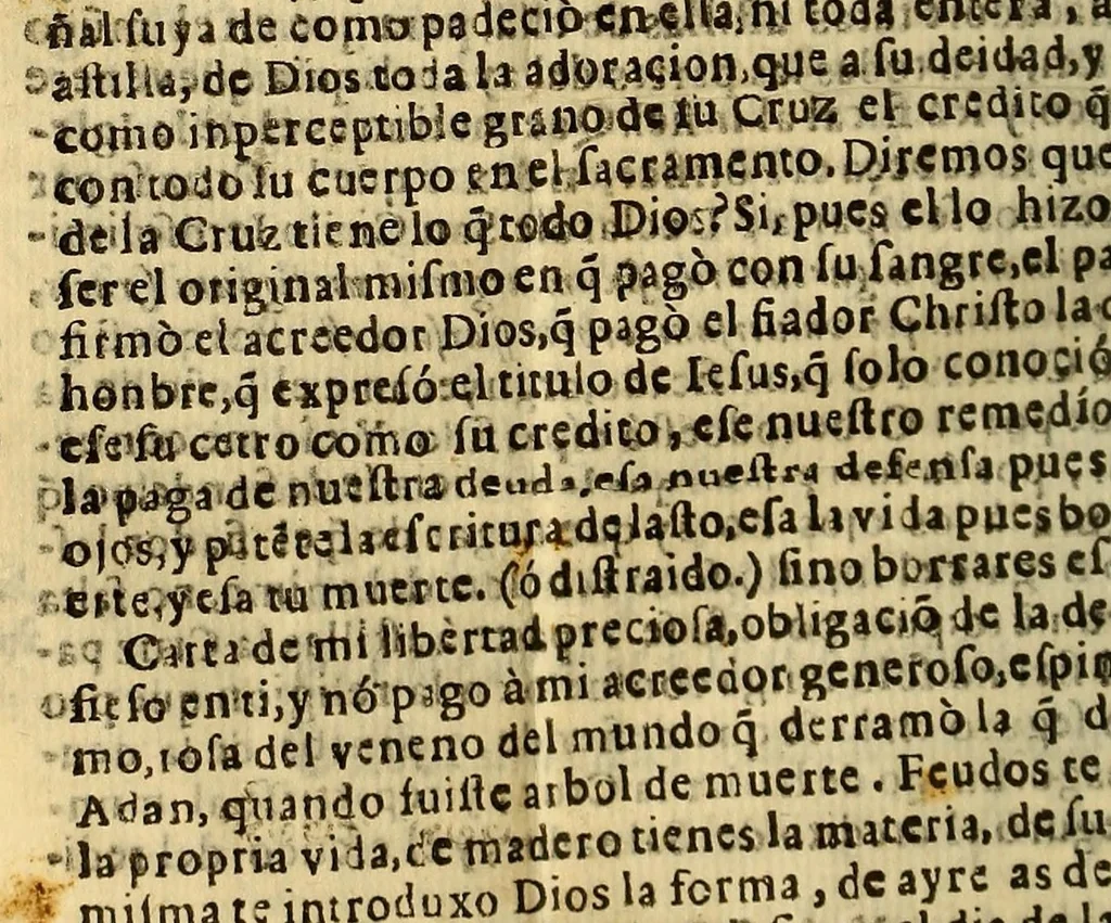 An illustration from Relacion de la gran solemnidad, que instituyo en el insigne Conuento de Nuestra Señora del Rosario de Lima, del Orden de Predicadores : el Ex. S.D. Pedro de Toledo y Leyba, marques de Mancera, señor de las cinco villas, y su jurisdiccion, comendador de Esparragal en el Orden de Alcantara, gentilhombre de la Camara de Su Magestad, de su Consejo de Guerra, virrey, lugar teniente, gouernador, y capitan general en los reynos, y prouincias del Perù al dulcissimo nombre de Maria, a cuya proteccion consagrò las armas deste reyno, y jurò su fiesta. Domingo 18. de otubre deste año de 1643., 1643, leaf 52