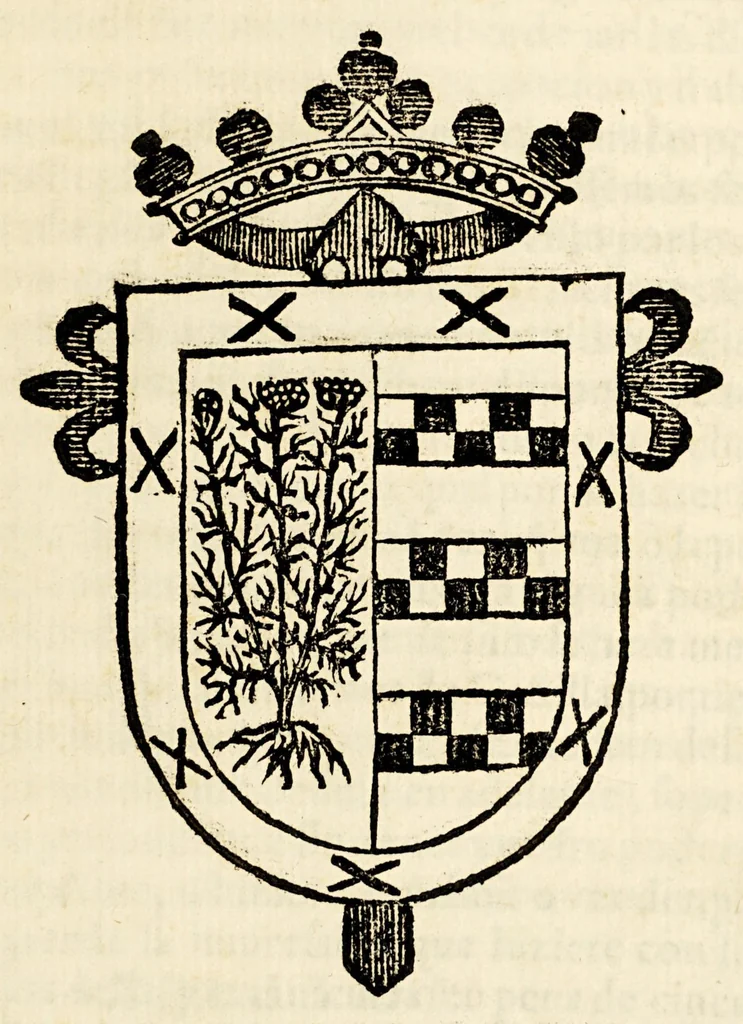 An illustration from Relacion de los servicios qve hizo a su magestad del Rey don Felipe Segundo y Tercero, don Alonso de Sotomayor del abito de Santiago, y comendador de Villamayor, del Consejo de Guerra de Castilla: : en los estados de Flandes, y en las prouincias de Chile, y Tierrafirme, donde fue capitan general, &c., 1620, leaf 7