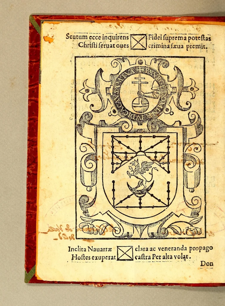 An illustration from Relacion historiada de las exequias funerales de la magestad del rey D. Philippo II. nuestro senor. : Hechas por el tribunal del Sancto Officio de la Inquisicion desta Nueua España y sus prouincias, y yslas Philippinas;, 1600, leaf 6