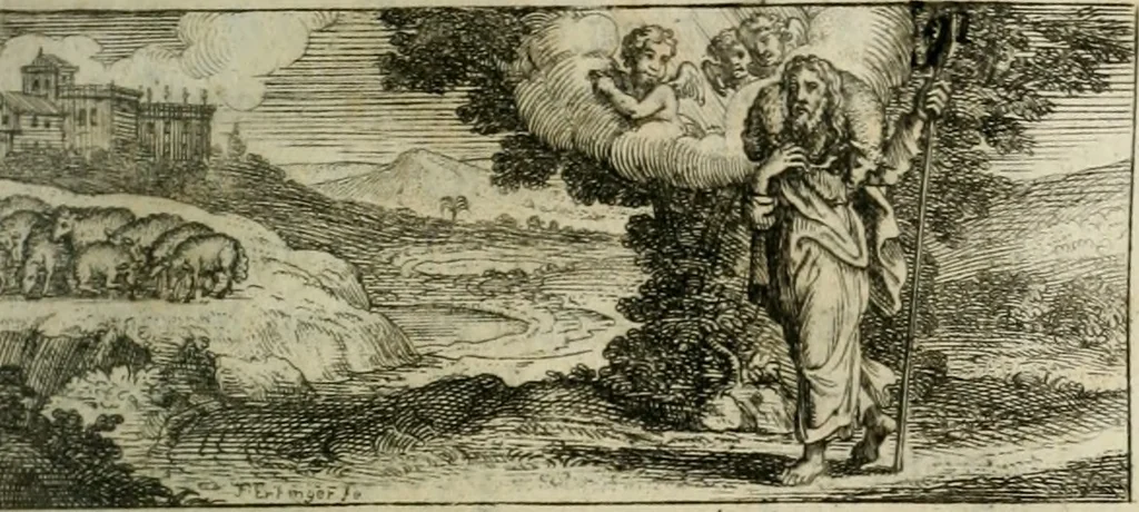 An illustration from Relation abregée de la vie de Madame de Combé, institutrice de la Maison du Bon Pasteur : avec les reglemens de la Communauté, 1700, leaf 106