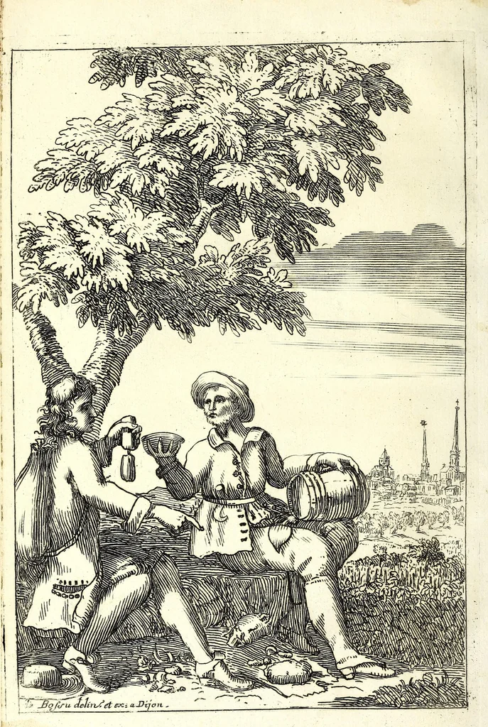 An illustration from Relation de ce qui c'est passé de plus considerable dans la rejouissance ordonnée par messieurs les magistrats de la ville de Semur, capitalle d'Auxois sur la naissance de Monseigneur duc de Bourgogne en l'année 1682, 1682, leaf 28