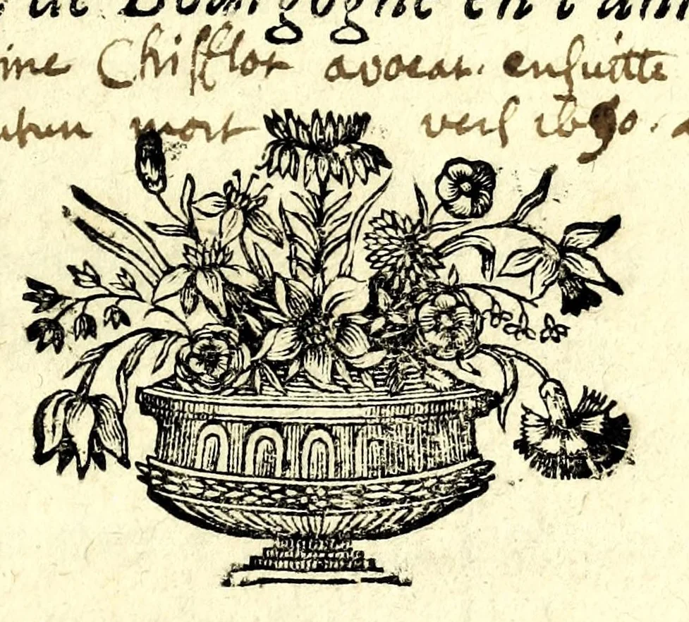 An illustration from Relation de ce qui c'est passé de plus considerable dans la rejouissance ordonnée par messieurs les magistrats de la ville de Semur, capitalle d'Auxois sur la naissance de Monseigneur duc de Bourgogne en l'année 1682, 1682, leaf 3