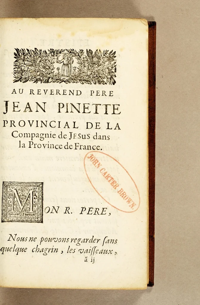 An illustration from Relation de ce qui s'est passé de plus remarquable aux missions des peres de la Compagnie de Jesus. En la Nouvelle France, les années 1671. & 1672. : Envoyée au R.P. Jean Pinette ..., 1673, leaf 11