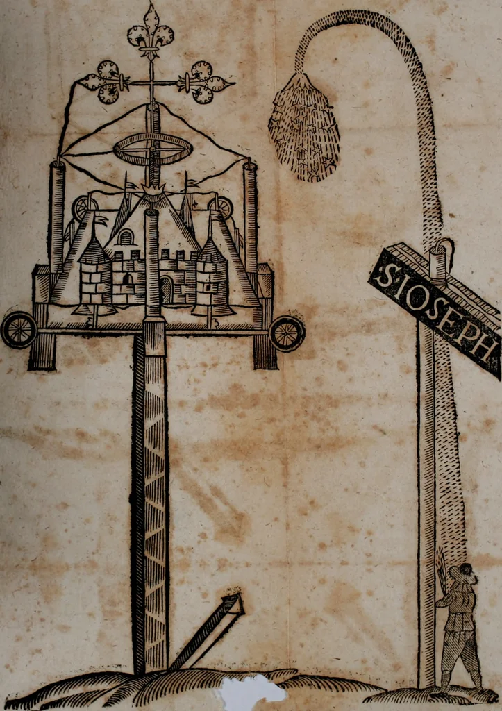 An illustration from Relation de ce qui s'est passe' en la Novvelle France en l'annee 1637, enuoyée au R. Pere Provincial de la Compagnie de Iesvs en la Prouince de France, 1638, leaf 33