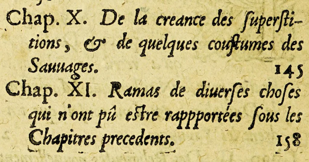 An illustration from Relation de ce qui s'est passé en la Nouuelle France en l'année 1639. Enuoyée au r. pere prouincial de la Compagnie de Iesus en la prouince de France., 1640, leaf 12