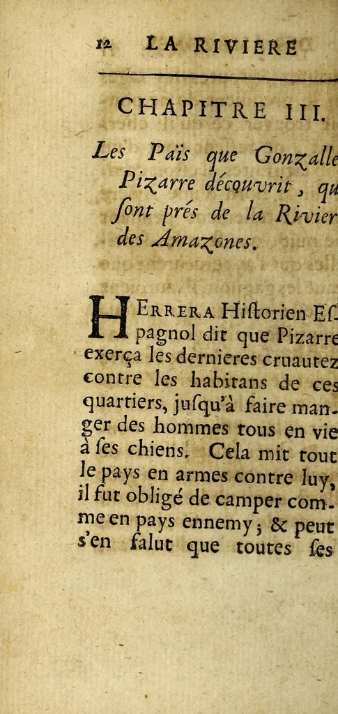 An illustration from Relation de la riviere des Amazones, 1682, leaf 210