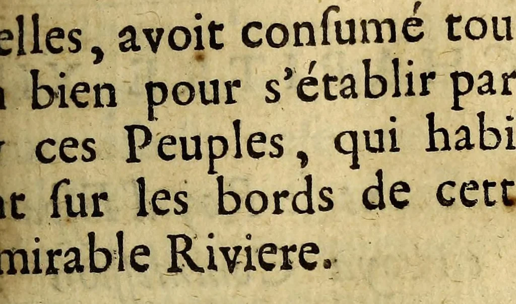An illustration from Relation de la riviere des Amazones, 1682, leaf 263