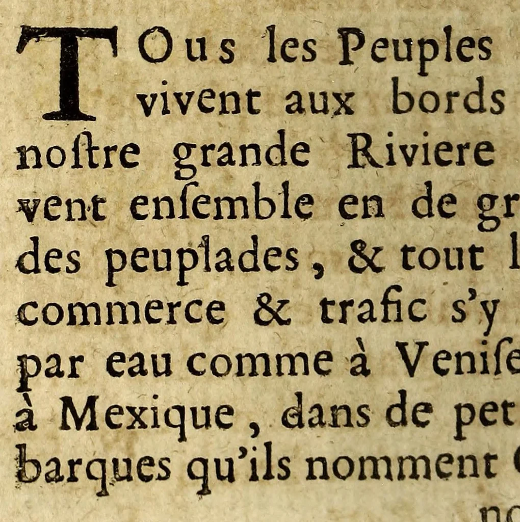 An illustration from Relation de la riviere des Amazones, 1682, leaf 406