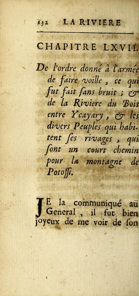 An illustration from Relation de la riviere des Amazones, 1682, leaf 348