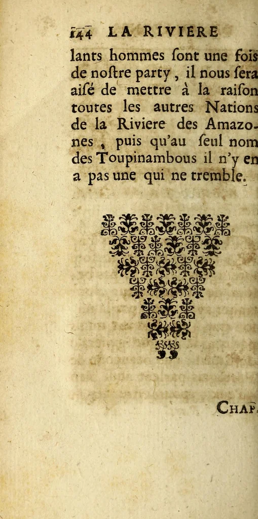 An illustration from Relation de la riviere des Amazones, 1682, leaf 360