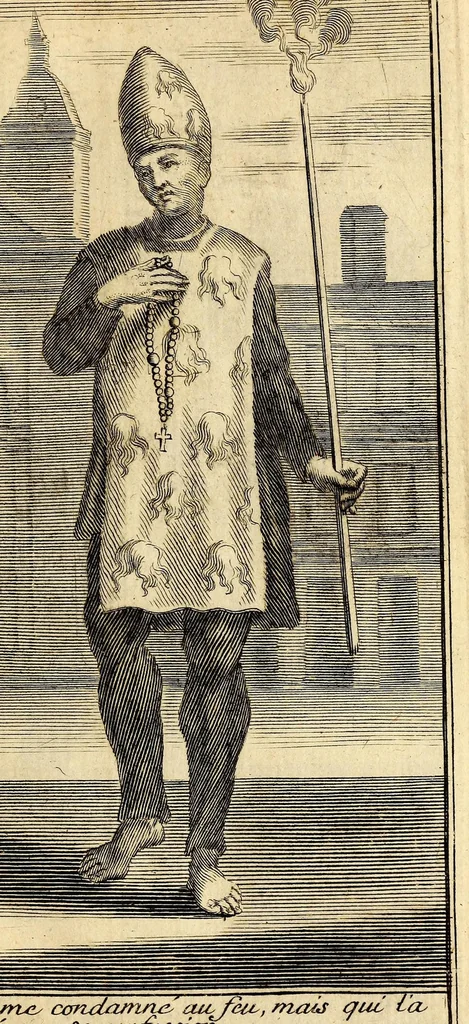 An illustration from Relation de l'inquisition de Goa, 1688, leaf 19