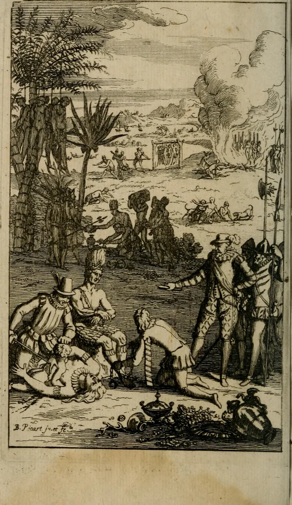 An illustration from Relation des Voyages et des Découvertes que les Espagnols ont fait dans les Indes Occidentales;, 1698, leaf 7