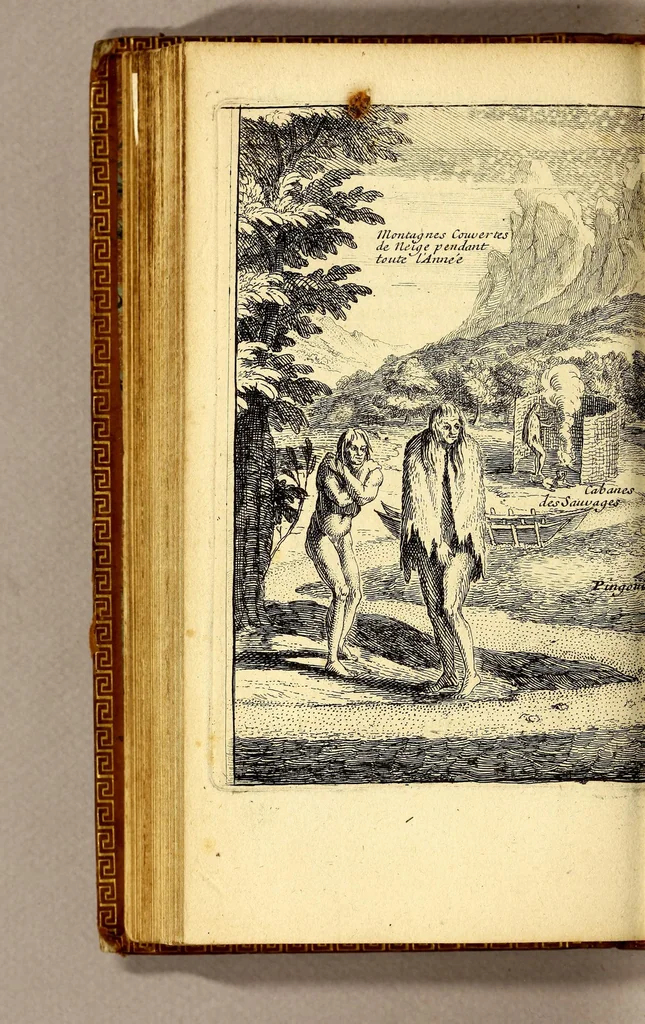 An illustration from Relation d'un voyage fait en 1695. 1696. & 1697. aux côtes d'Afrique, détroit de Magellan, Brezil, Cayenne & isles Antilles, par une escadre des vaisseaux du roy, commandée par M. de Gennes., 1698, leaf 148