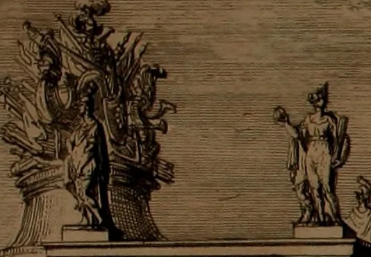 An illustration from Relation du voyage de Sa Majesté britannique en Hollande, et de la reception qui luy a été faite .., 1692, leaf 102