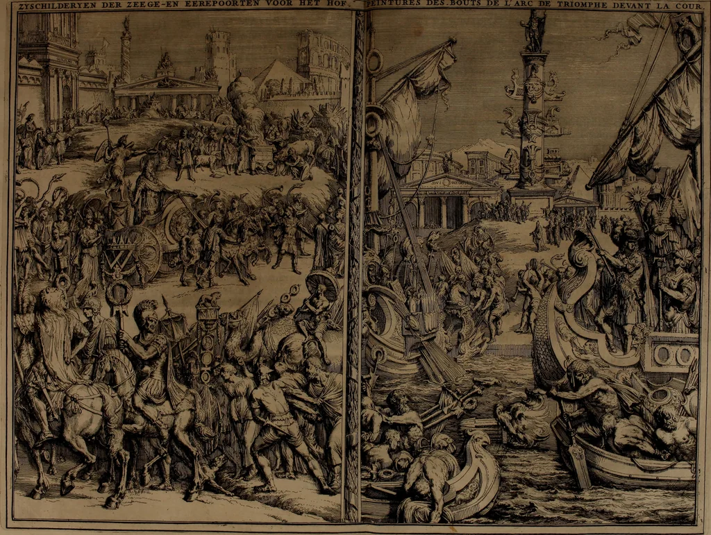 An illustration from Relation du voyage de Sa Majesté britannique en Hollande, et de la reception qui luy a été faite .., 1692, leaf 118