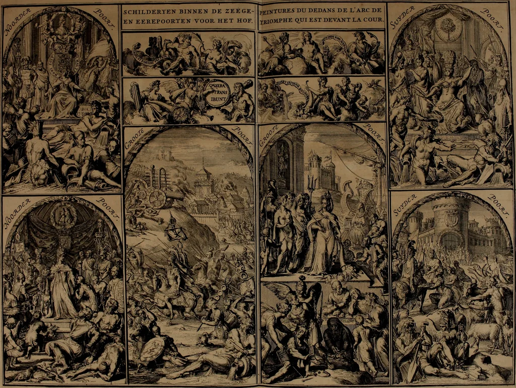 An illustration from Relation du voyage de Sa Majesté britannique en Hollande, et de la reception qui luy a été faite .., 1692, leaf 124