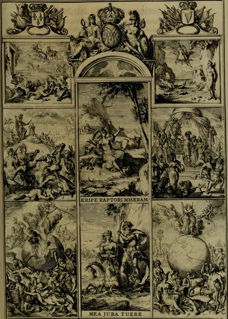 An illustration from Relation du voyage de Sa Majesté britannique en Hollande, et de la reception qui luy a été faite .., 1692, leaf 88