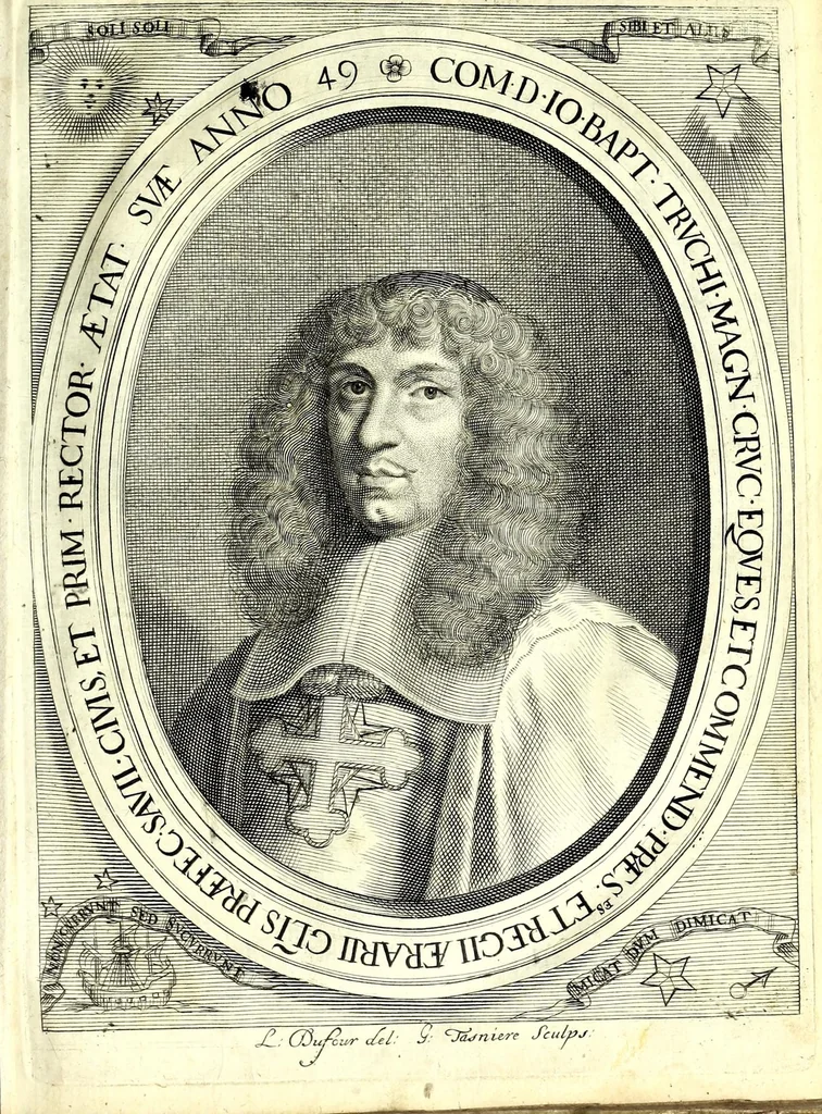 An illustration from Relatione della solenne entrata fatta nella città di Sauigliano dalle regali altezze Carlo Emanuel II et Maria Giouanna Battista di Nemours, il primo di luglio 1668, 1669, leaf 7
