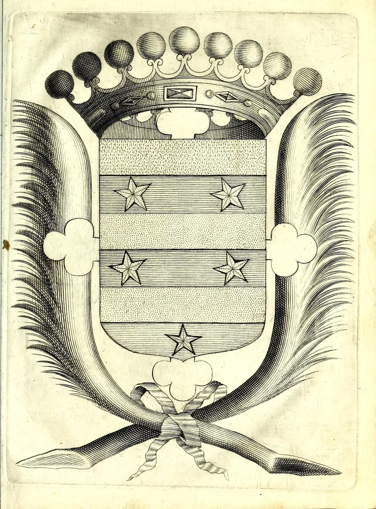An illustration from Relatione della solenne entrata fatta nella città di Sauigliano dalle regali altezze Carlo Emanuel II et Maria Giouanna Battista di Nemours, il primo di luglio 1668, 1669, leaf 9