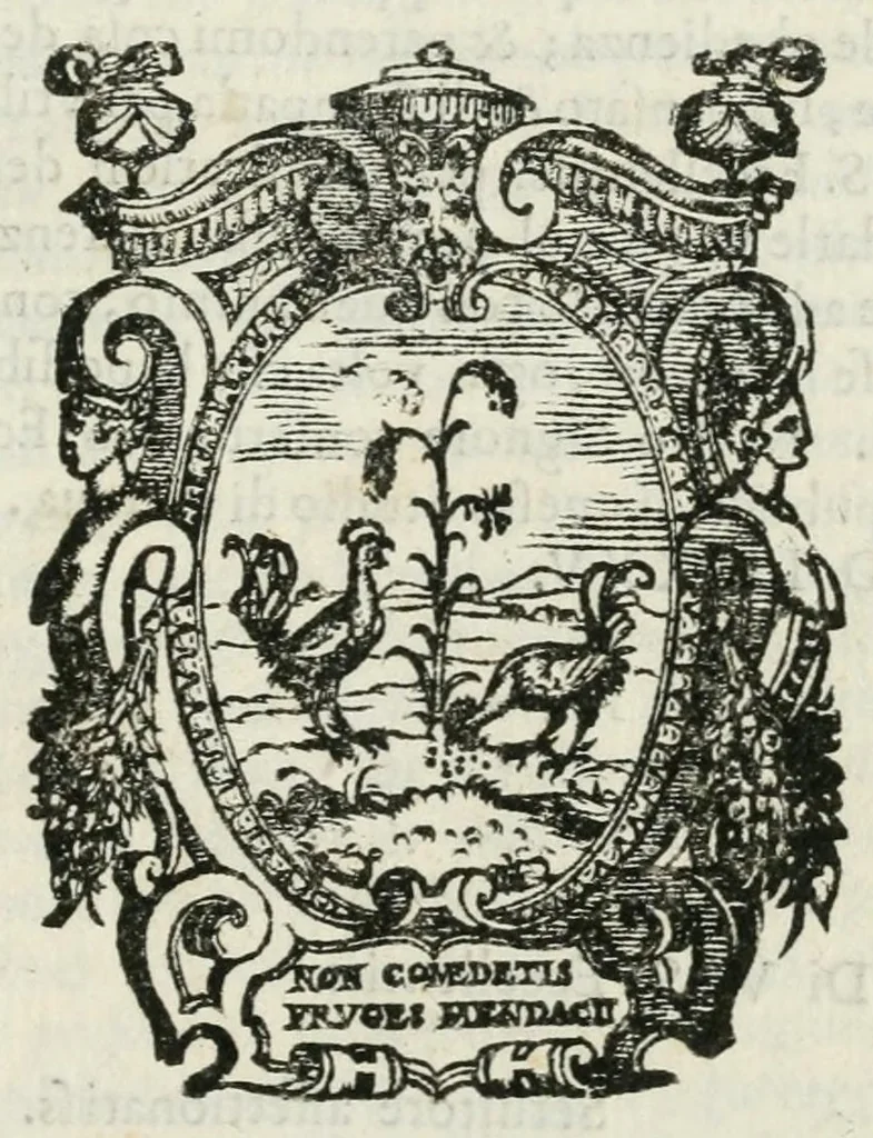 An illustration from Relatione del viaggio et arrivo in Evropa et Roma de' principi giapponesi : venutià dare obedienza à Sua Santità l'anno MDLXXXV all'Eccell. Sig. Girolamo Mercvriale, 1585, leaf 5
