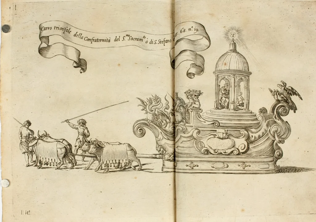 An illustration from Relatione di Alfonso Isachi intorno l'origine, solennità, traslatione, et miracoli della Madonna di Reggio, 1619, leaf 263